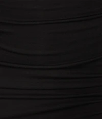 Every Ruched Knit Mock Neck Sleeveless Bodycon Midi Dress