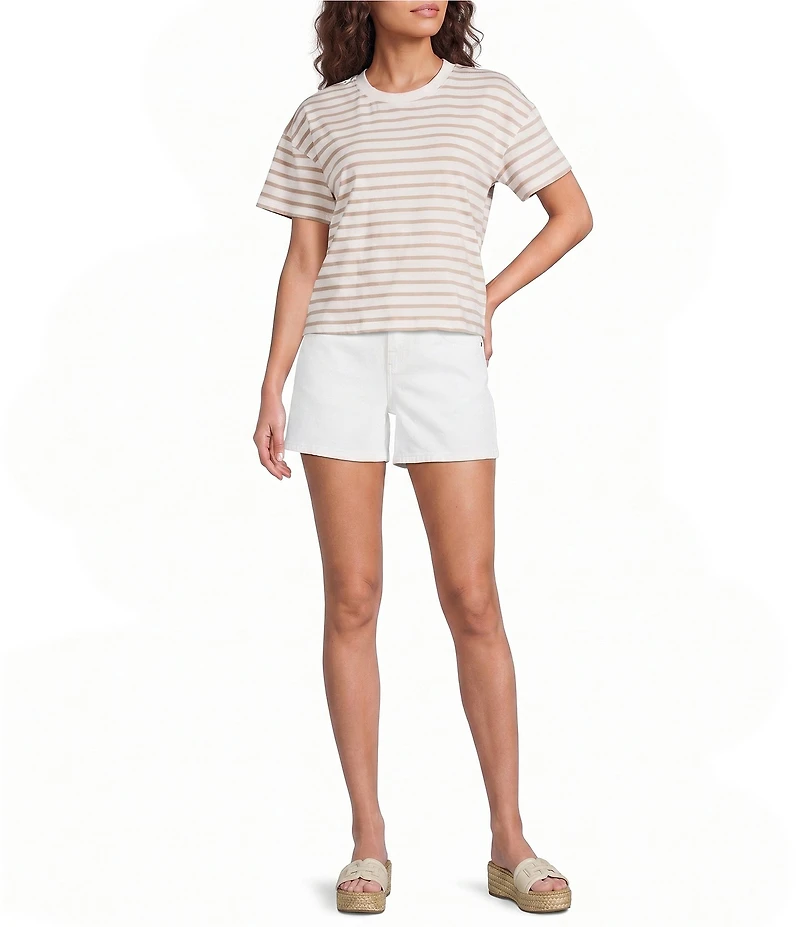 Every Side Slit Denim Shorts