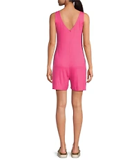Every Sleeveless V-Neck Knit Romper
