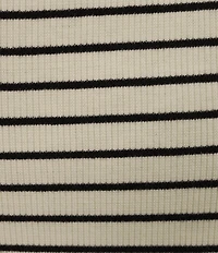 Every Square Neck Sleeveless Knit Stripe Midi Dress