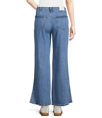 Every Stretch Denim Mid Rise Wide Leg Jeans