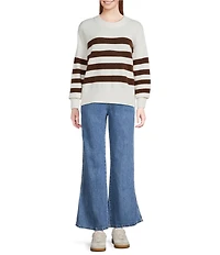 Every Stretch Denim Mid Rise Wide Leg Jeans