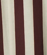 Every Stripe Linen Blend Round Neck Sleeveless Romper