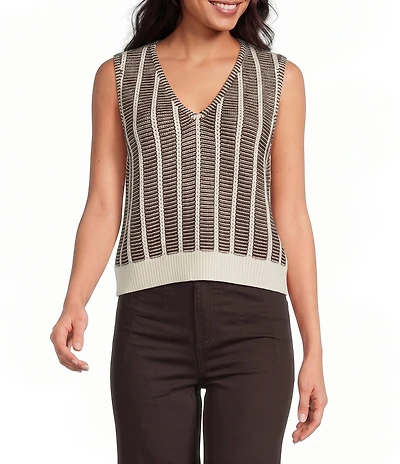 Every V-Neck Sleeveless Sweater Vest