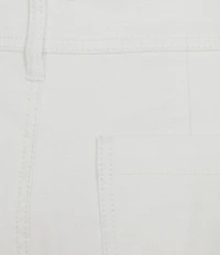 Every Wide Leg Welt Pocket Woven Mid Rise 5 Pocket Jean Full Length Pants