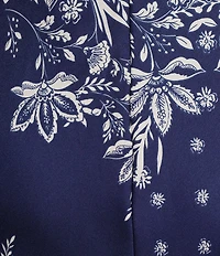 Evolutionary Bandana Printed V-Neck Side Slit Dress
