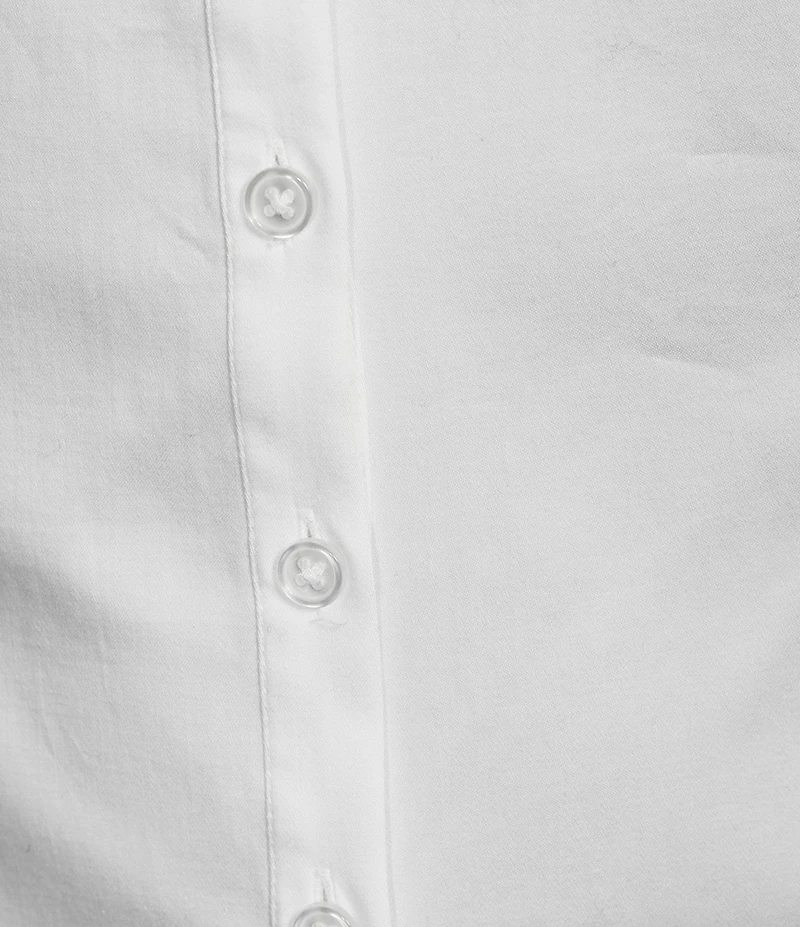 Evolutionary Collared Long Sleeve Button Front Side Ruched Shirt