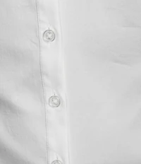 Evolutionary Collared Long Sleeve Button Front Side Ruched Shirt