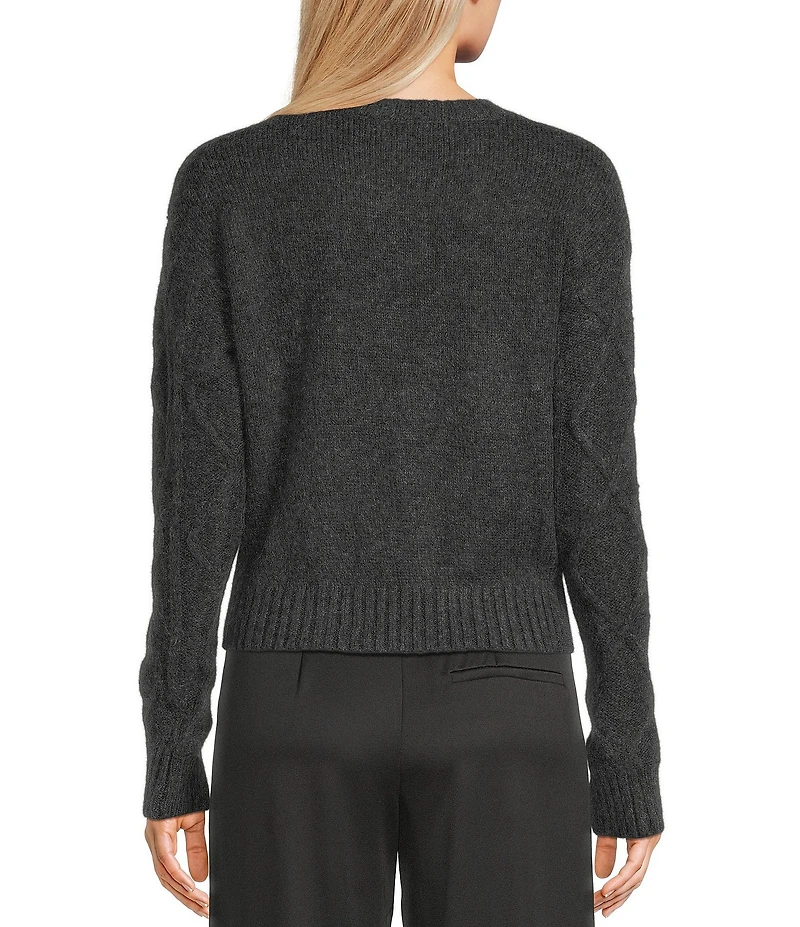 Evolutionary Crew Neck Front Bow Detail Long Sleeve Sweater