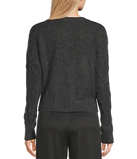 Evolutionary Crew Neck Front Bow Detail Long Sleeve Sweater