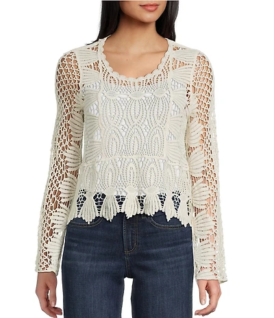 Evolutionary Crochet Long Bell Sleeve Top
