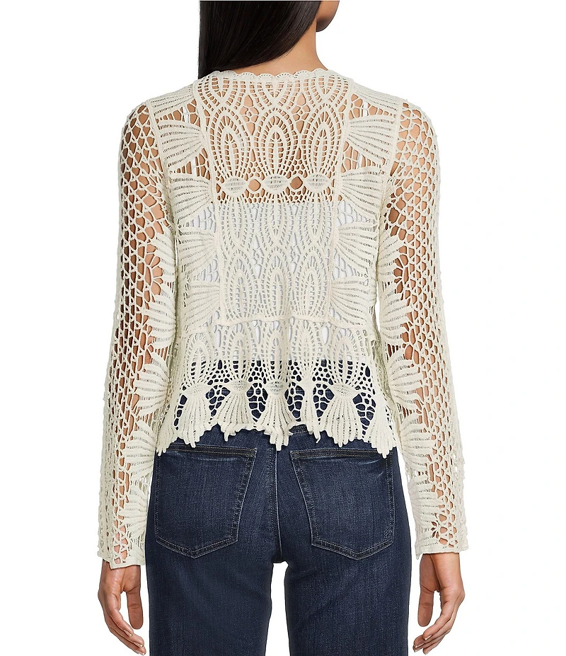 Evolutionary Crochet Long Bell Sleeve Sweater Top