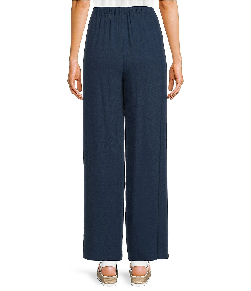 Evolutionary Denim Tie Front Wide Leg Pants