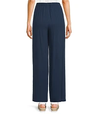 Evolutionary Denim Tie Front Wide Leg Pants