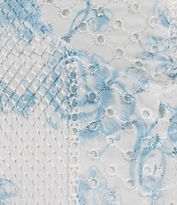 Evolutionary Embroidered Eyelet Bustier Top