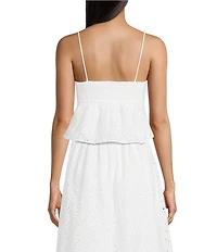 Evolutionary Eyelet Embroidered Flowy Top