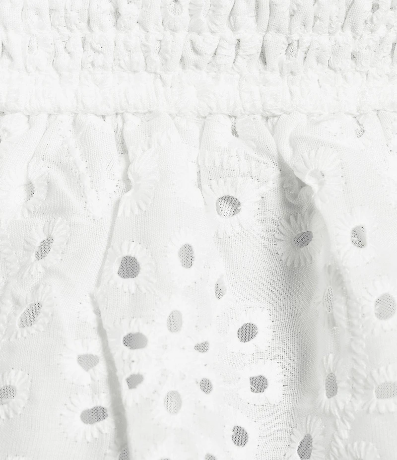 Evolutionary Eyelet Embroidered Flowy Top