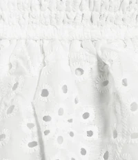 Evolutionary Eyelet Embroidered Flowy Top