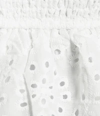 Evolutionary Eyelet Embroidered Flowy Top