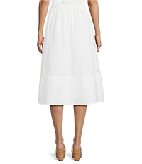 Evolutionary Eyelet Midi Skirt
