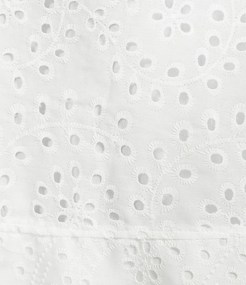 Evolutionary Eyelet Midi Skirt