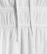 Evolutionary Eyelet Tie Front Tiered Maxi Dress