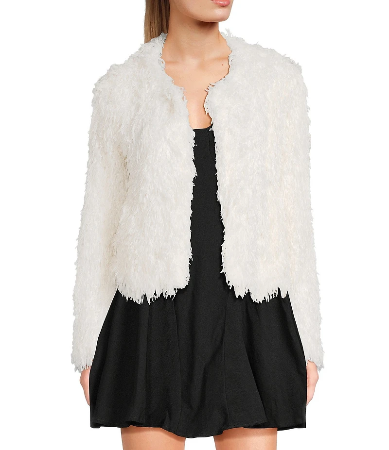 Evolutionary Faux Fur Long Sleeve Jacket