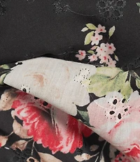 Evolutionary Floral Printed Strapless Bow Top