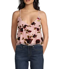 Evolutionary Floral Printed V-Neck Cami