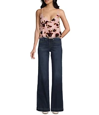 Evolutionary Floral Printed V-Neck Cami