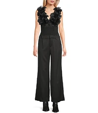 Evolutionary Floral V-Neck Bodysuit