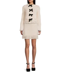Evolutionary Fringe Hem Sweater Skirt