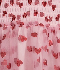 Evolutionary Heart Print Sleeveless V-Neck Top