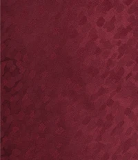 Evolutionary Jacquard Textured V-Neck Midi Dress