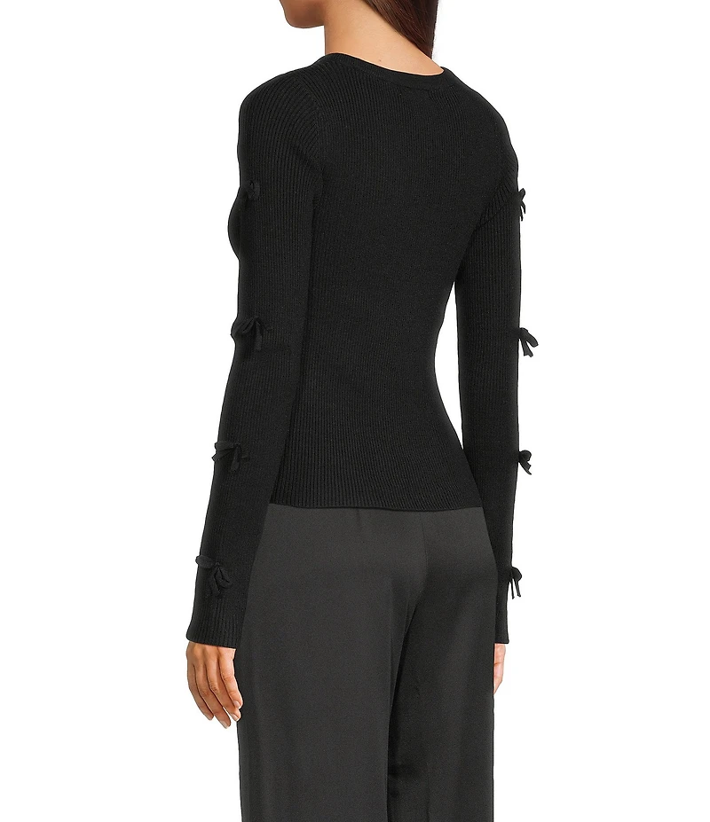 Evolutionary Knit Bow Long Sleeve Top