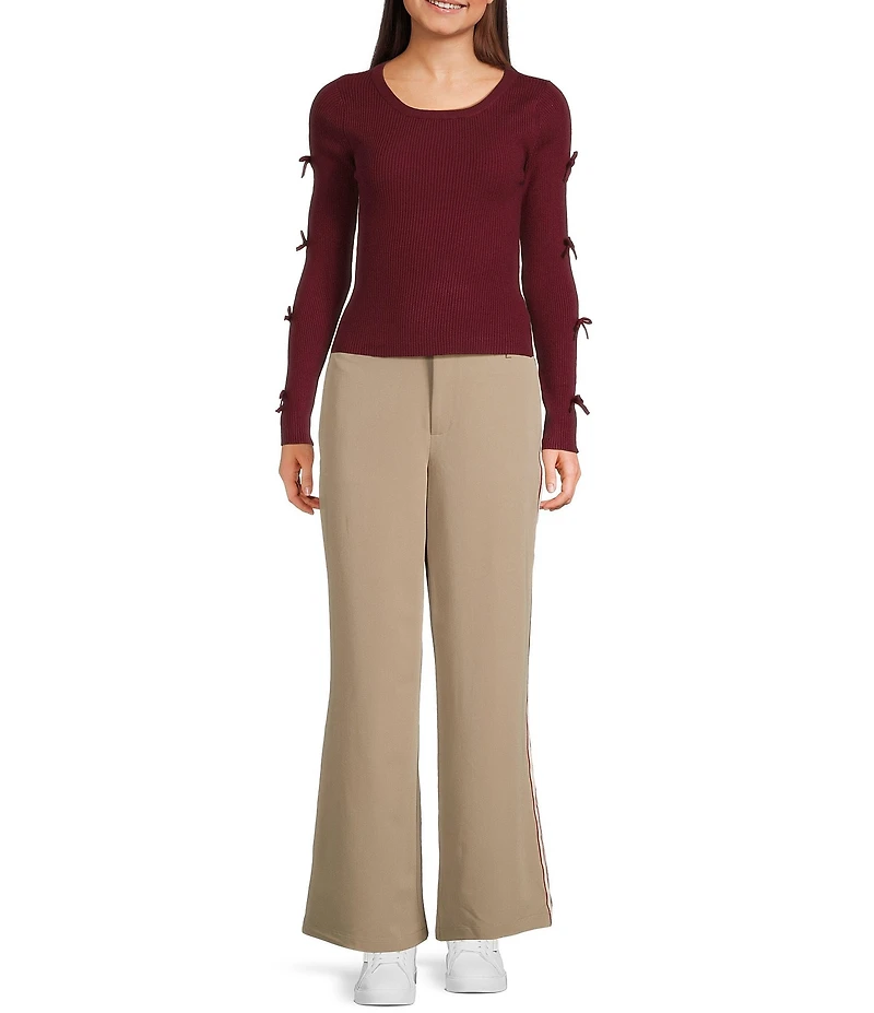 Evolutionary Knit Bow Long Sleeve Top
