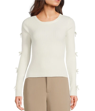 Evolutionary Knit Bow Long Sleeve Top