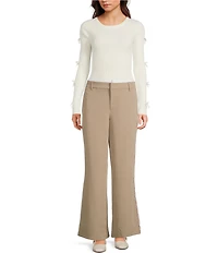 Evolutionary Knit Bow Long Sleeve Top