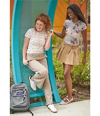 Evolutionary Lace Printed Short Sleeve Top