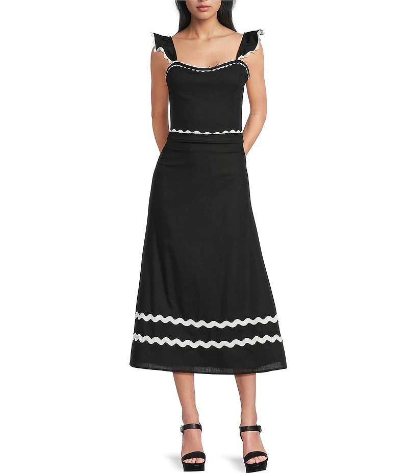 Evolutionary Maxi Ric Rac Trim Skirt