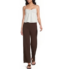 Evolutionary Mid Rise Wide Leg Trouser Pants