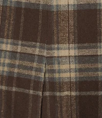Evolutionary Plaid Mini Skirt