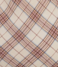 Evolutionary Plaid V-Neck Midi Dress