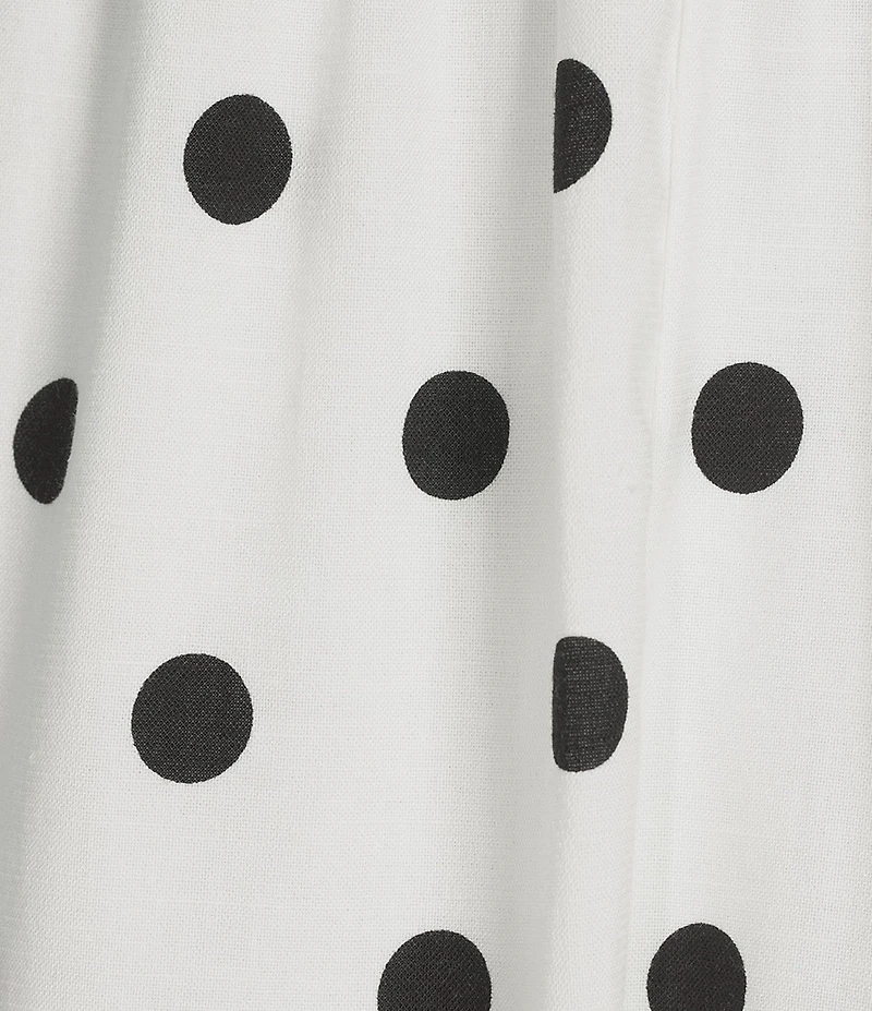 Evolutionary Polka Dot Square Neck Corseted Dress