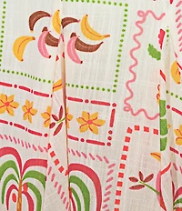 Evolutionary Printed Mid Rise Pleated Pull-On Skirt