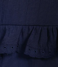 Evolutionary Ruffle Sleeve Tiered Tie Front Tank Top