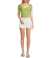 Evolutionary Short Sleeve Solid Smock T-Shirt