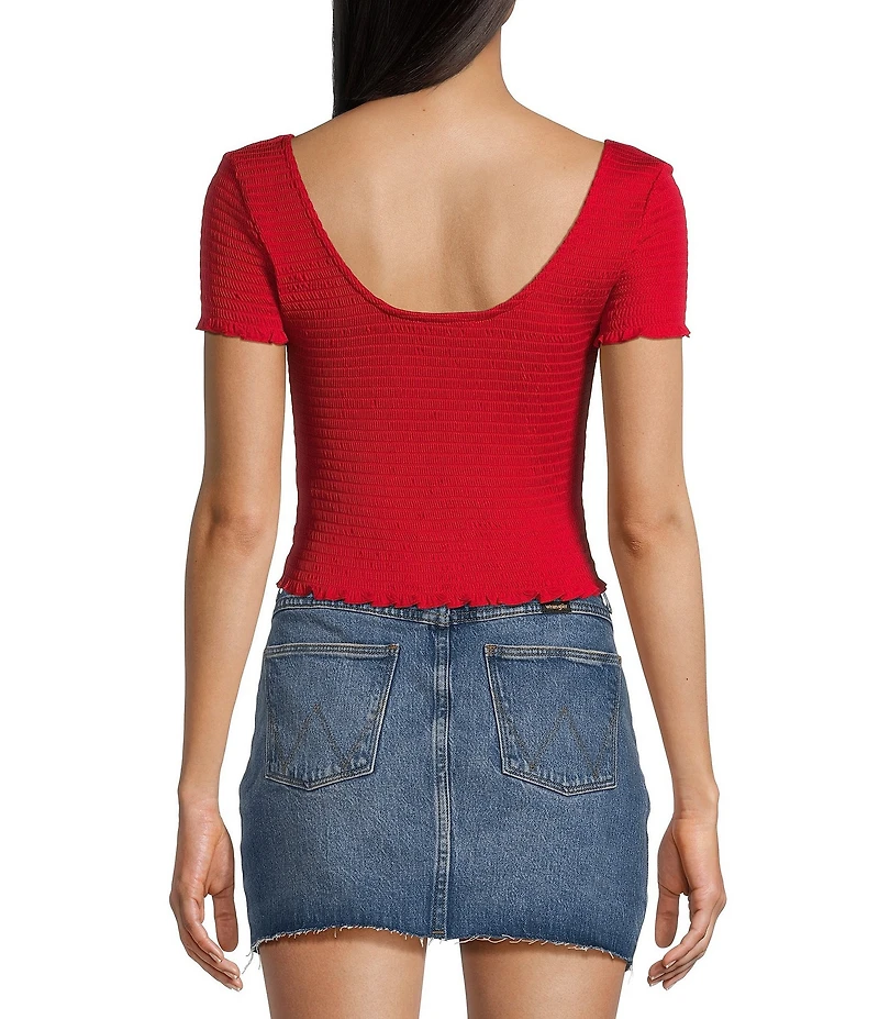 Evolutionary Short Sleeve Solid Smock T-Shirt