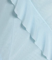 Evolutionary Sleeveless Bias All Over Ruffle Dress