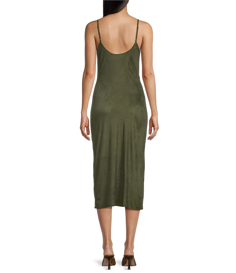 Evolutionary Sleeveless Cowl Neck Slip Dress